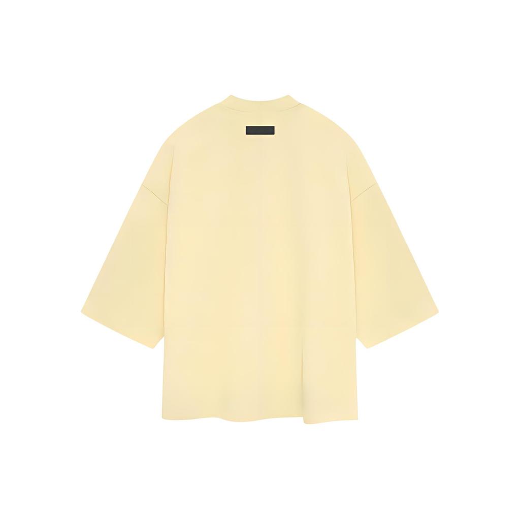 Fear of God Essentials Мужская футболка Футбол Садовый желтый Топы 125SP244101F