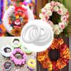 1Pcs White Foam Ring Polystyrene Round DIY Handmade Wreath For Christmas Crafts 5/7/8/10/12/15/17/20cm Wedding Party Decorations