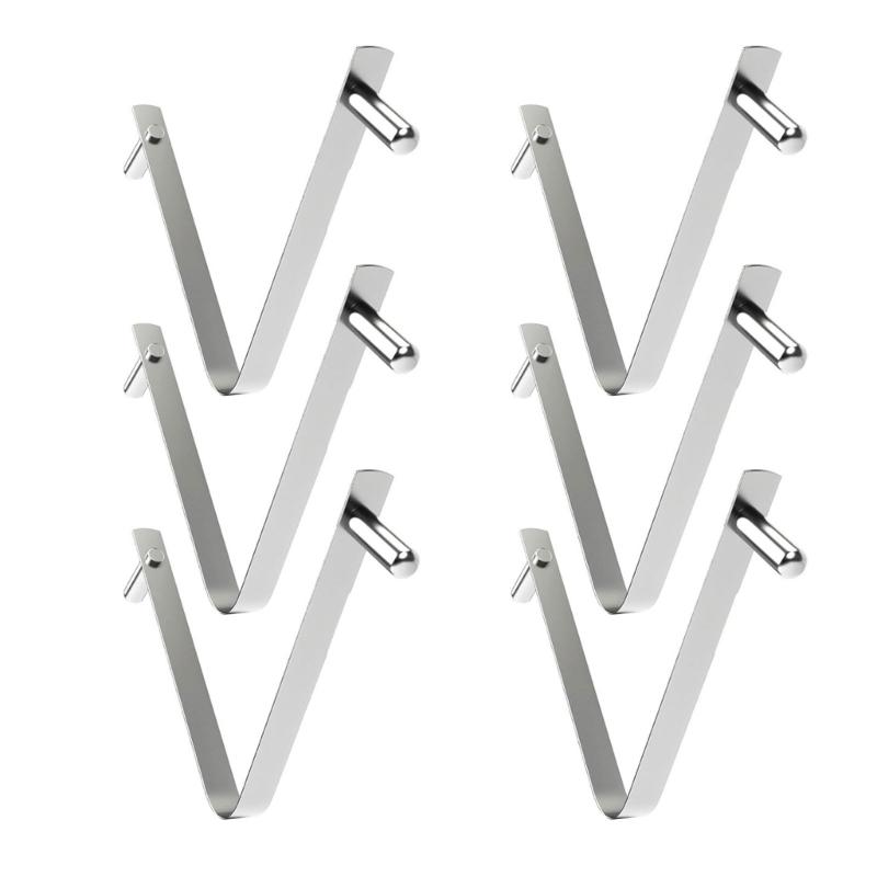 Heavy Duty V Shape Pool Clip Rustproof Stainless Steel Construction Strong Clamping Force Compatible With Skimmers Cleaners Garden Tool