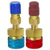 Quick Coupler Adapter 1 Pair High-low Conversion Adapters Truck Conditioner Adapter Fittings For Conditioner Hose Copper