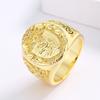 Royal Lion Insignia Ring Carved Totem Exaggerated Jewelry
