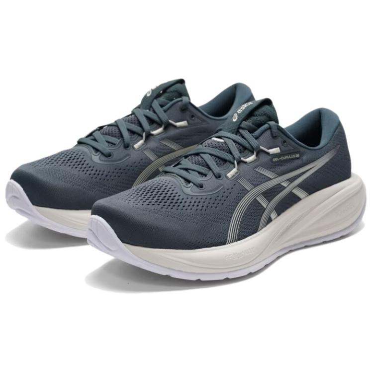 Asics GEL CUMULUS 28 Устойчивые к истиранию Дышащие Низкие Беговые кроссовки Мужские Jasper 1011C143-300