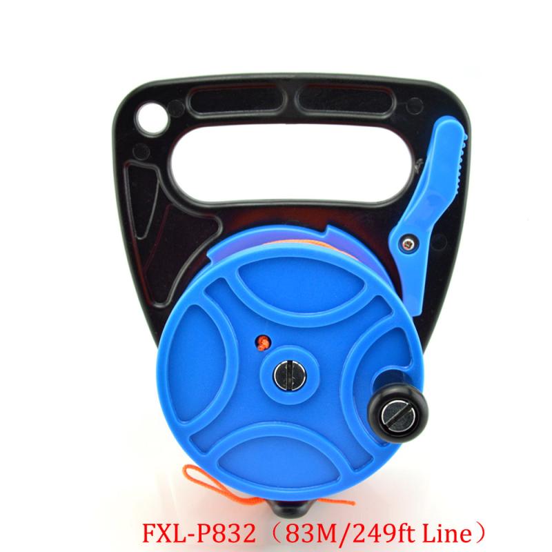 150/249 футов катушка для подводного плавания с затонувшей катушкой, катушки с леской для пальцев, пещерная катушка с ручкой, снаряжение для подводного плавания, водных видов спорта