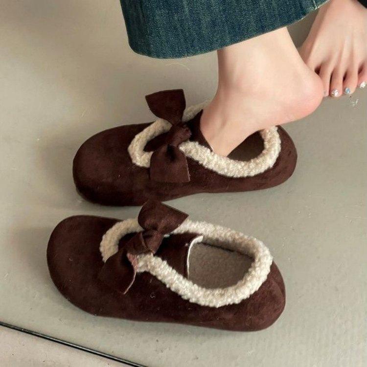 Теплые флисовые и флисовые Birkenstocks зимние новые нескользящие на шнурках носить теплые пушистые ботинки