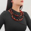 Z Series Multi-Layer Bamboo Resin Retro-Style Women's Necklace