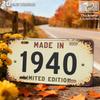 Vintage Distressed Year Number Castle Pattern Slogan License Plate Metal Tin Sign Retro Wall Decor For Bar Cafe Home Garden