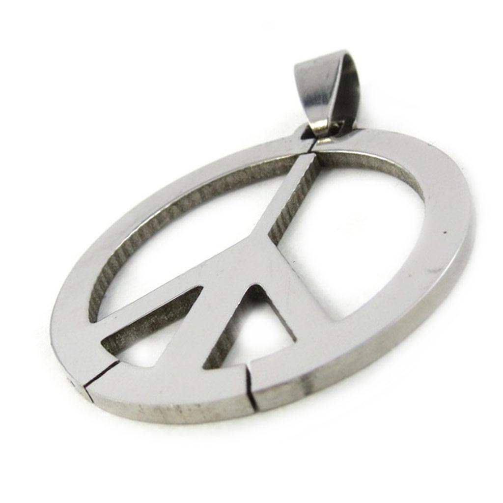 Les Trésors De Lily [M1831] - Steel Pendant 'Peace'