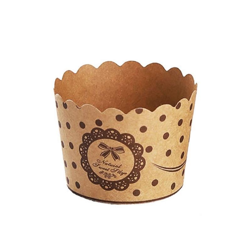 50PCS Cupcake Liners Cake Wrappers Baking Cup Tray Cake Paper Cups Pastry Tools Oilproof Cake Wrapper Party Supplies
