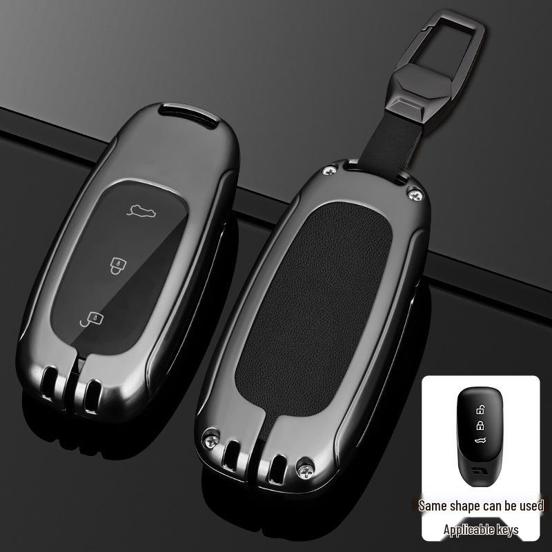 Чехол для ключа L9/L8/L7MAX: Премиальный металлический корпус, защита на одну пряжку для мужских ключей от машины