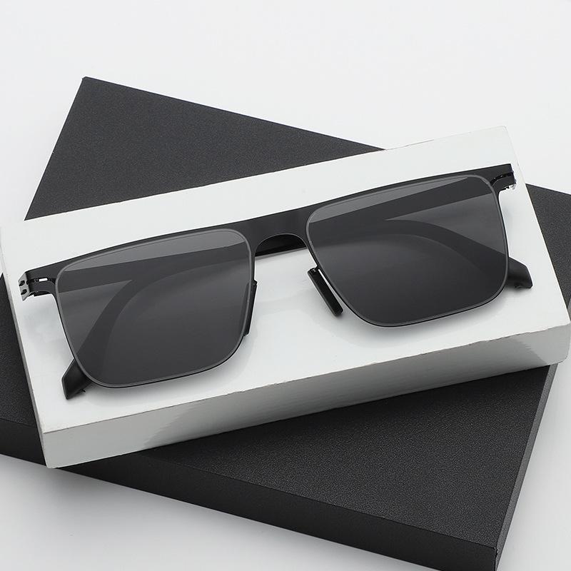 Стальные поляризационные солнцезащитные очки для мужчин, новые трендовые отрывные пленочные линзы, солнцезащитные очки для вождения, устойчивые к ультрафиолетовому излучению очки