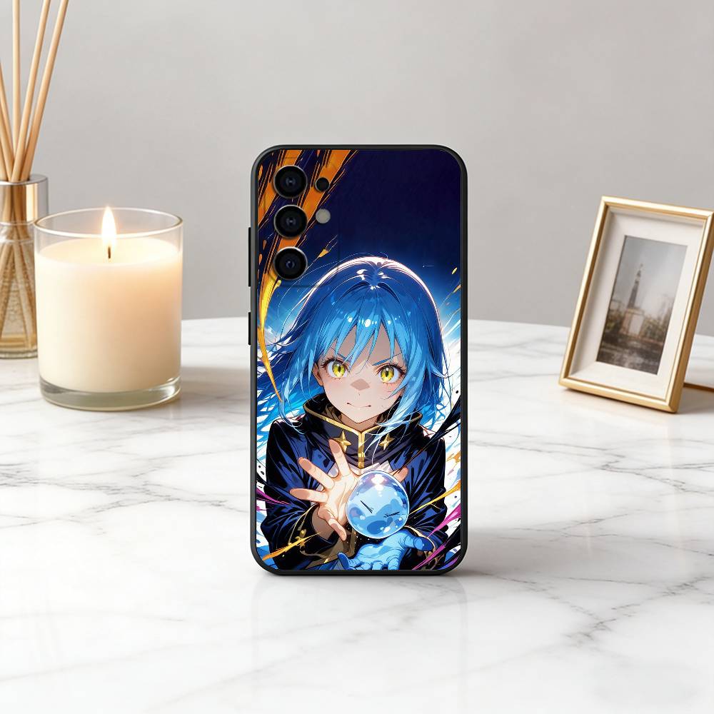 Чехол для телефона Slime Anime R-Rimuru SRT T-Tempest для Samsung S25, S24, S21, S22, S23, S30, Ultra, S20, Plus, Fe, Lite, Note, 10, Черный