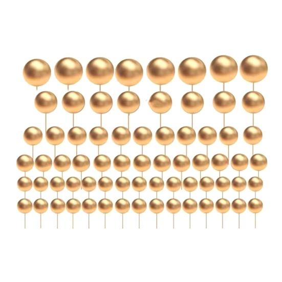 108 шт., шарики для украшения торта, воздушные шары, вставки для кексов, пенопластовые украшения для выпечки, сделай сам, многоразовые, праздничная атмосфера, декор для торта