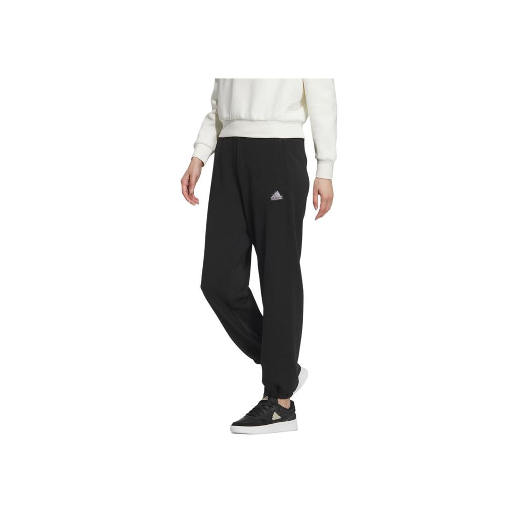 adidas Мужские спортивные штаны с маленьким логотипом FW24 Черно-белые JJ3561
