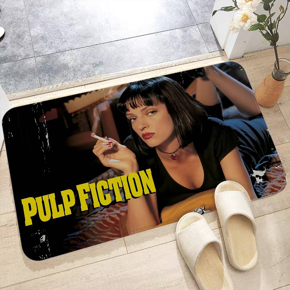 Film P-Pulp F-Fiction Room Mats Cheaper Anti-slip Modern Living Room Balcony Printed Household Carpets