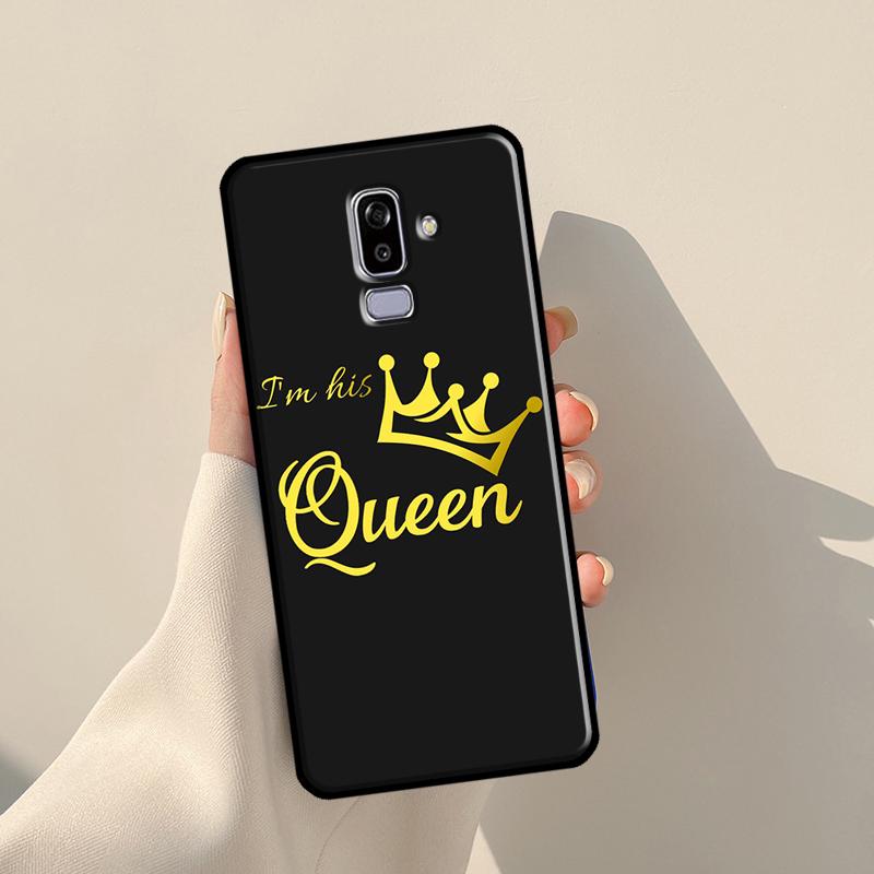 Пары Crown QUEEN и KING для Samsung J3 J5 J7 J510 J310 J330 J710 J730 J1 A3 A5 2016 2017 J4 J6 Plus J8 2018 Чехол