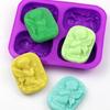 3D Ангел Мыло Силиконовая форма Прямоугольная Овальная Круглая бомбочка для ванны Инструмент Цветок Дерево жизни Ребенок Луна Солнце Волна Восковые расплавы Принадлежности для изготовления