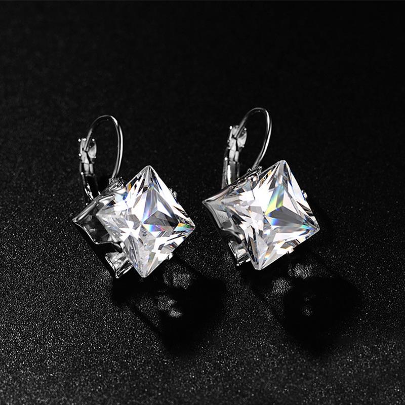 Серьги-капли с блестящим кубическим цирконом, подвесные серьги с кристаллами для женщин, ювелирные изделия для свадебной вечеринки