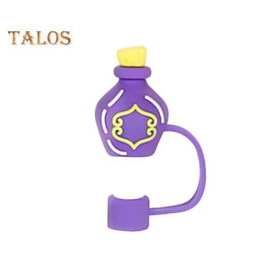 Силиконовые чехлы для соломенной шляпы на Хэллоуин 10 мм Декоративные колпачки в виде тыквы-призрака Пылезащитный многоразовый протектор для бутылки с водой