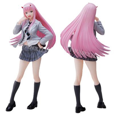 18 см фигурка DARLING in the FRANXX 02, школьная форма Zero Two, сексуальная фигурка для взрослых, студенческая модель, куклы, игрушки для