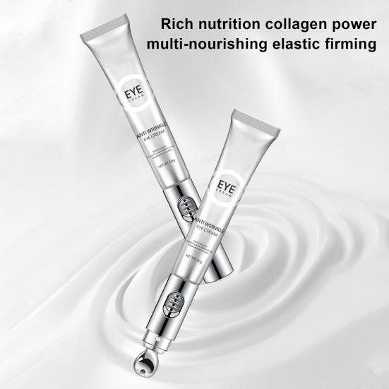 Массажный крем для кожи вокруг глаз с эффектом стирания морщин и мультипептидами 20 г Укрепляющий электронный массажер для тонких линий Умный крем для кожи вокруг глаз Электрический массажный крем для кожи вокруг глаз