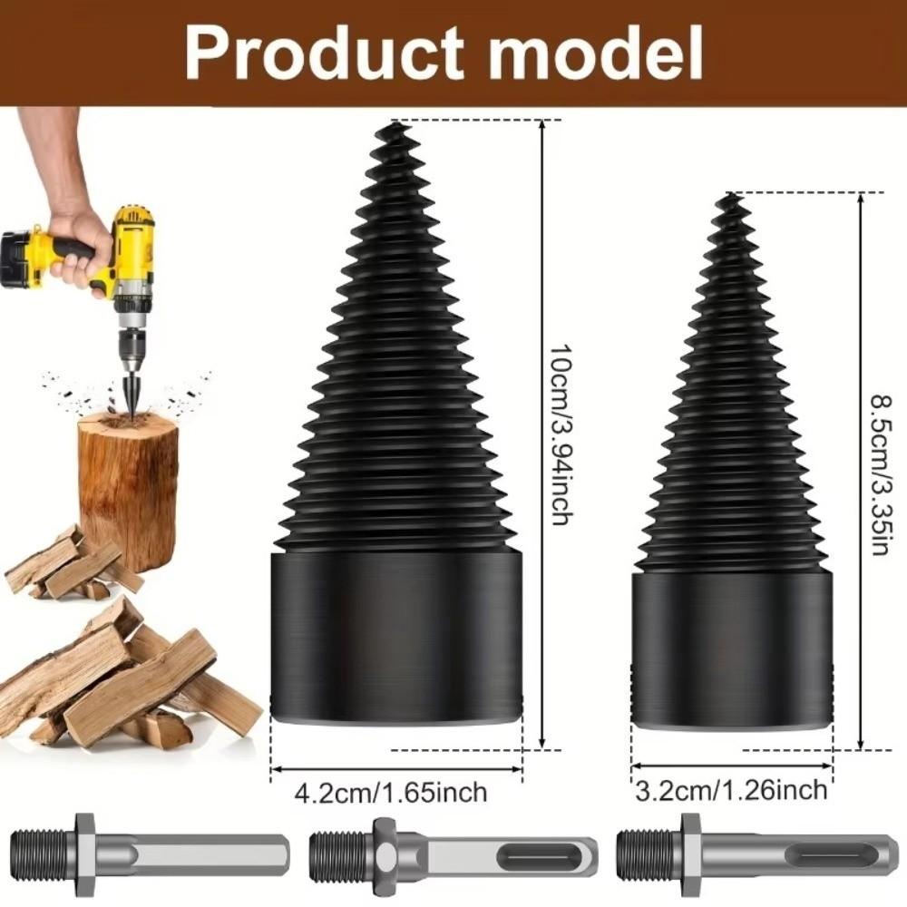 Wood Splitting Screw Cone Bit Wear Resistant Wood Drill Bit New Step Drill Bit