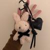 Soft Plush Rabbit Pendant Fluffy Plush Rabbit Doll Pendant  Couple Girl Kids Gift
