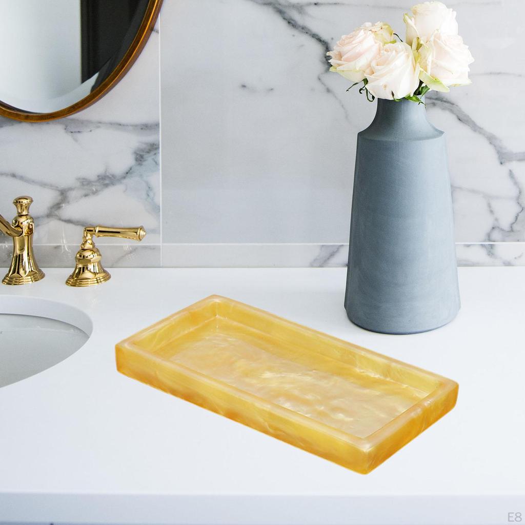 Мраморный Декоративный Поднос для Туалетного Столика Напитки Блюдо для Торта Тарелка для Чайной Свечи Мыло Туалетные Принадлежности Макияж Декор Туалетного Столика