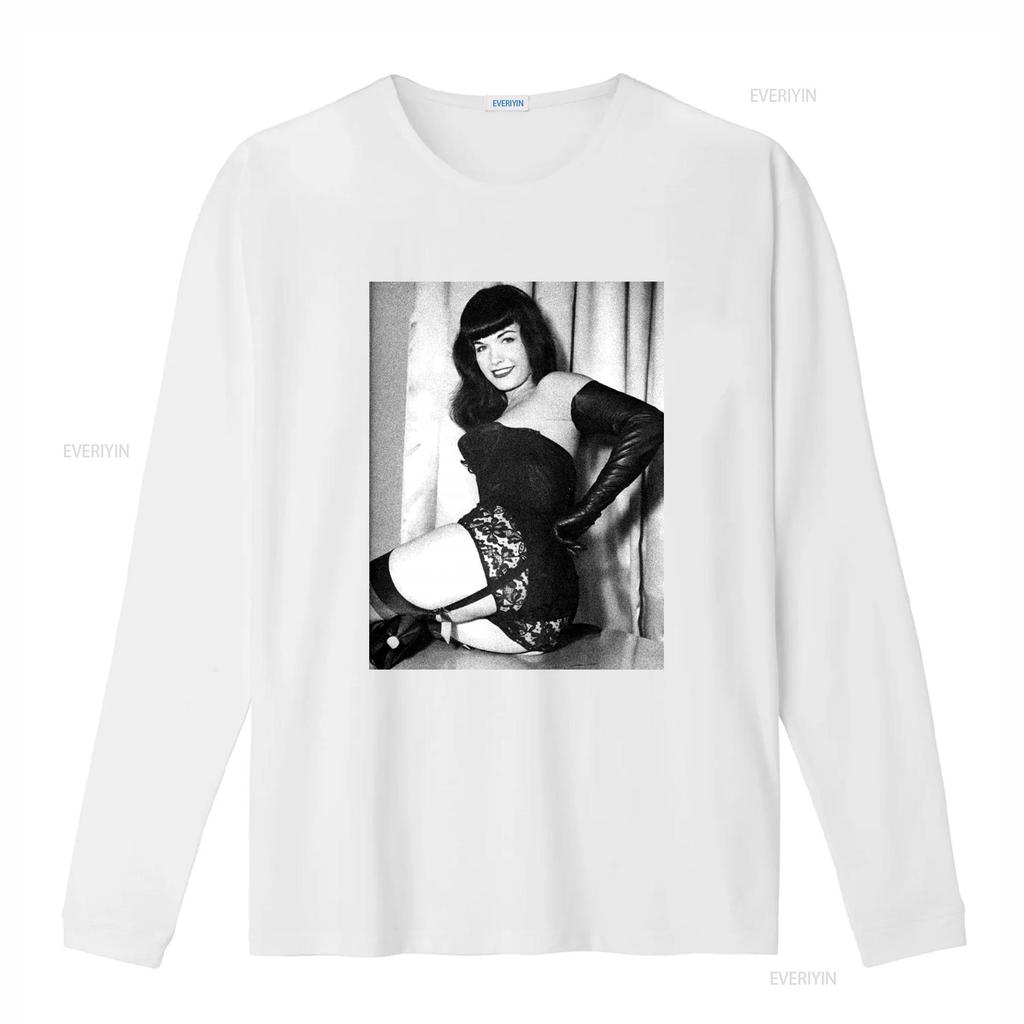 Vintage 90s Bettie Page Pin Up Girl Print T Shirt Medium vintage Washed Breathable Slightly Stylish Soft Stretched Casual