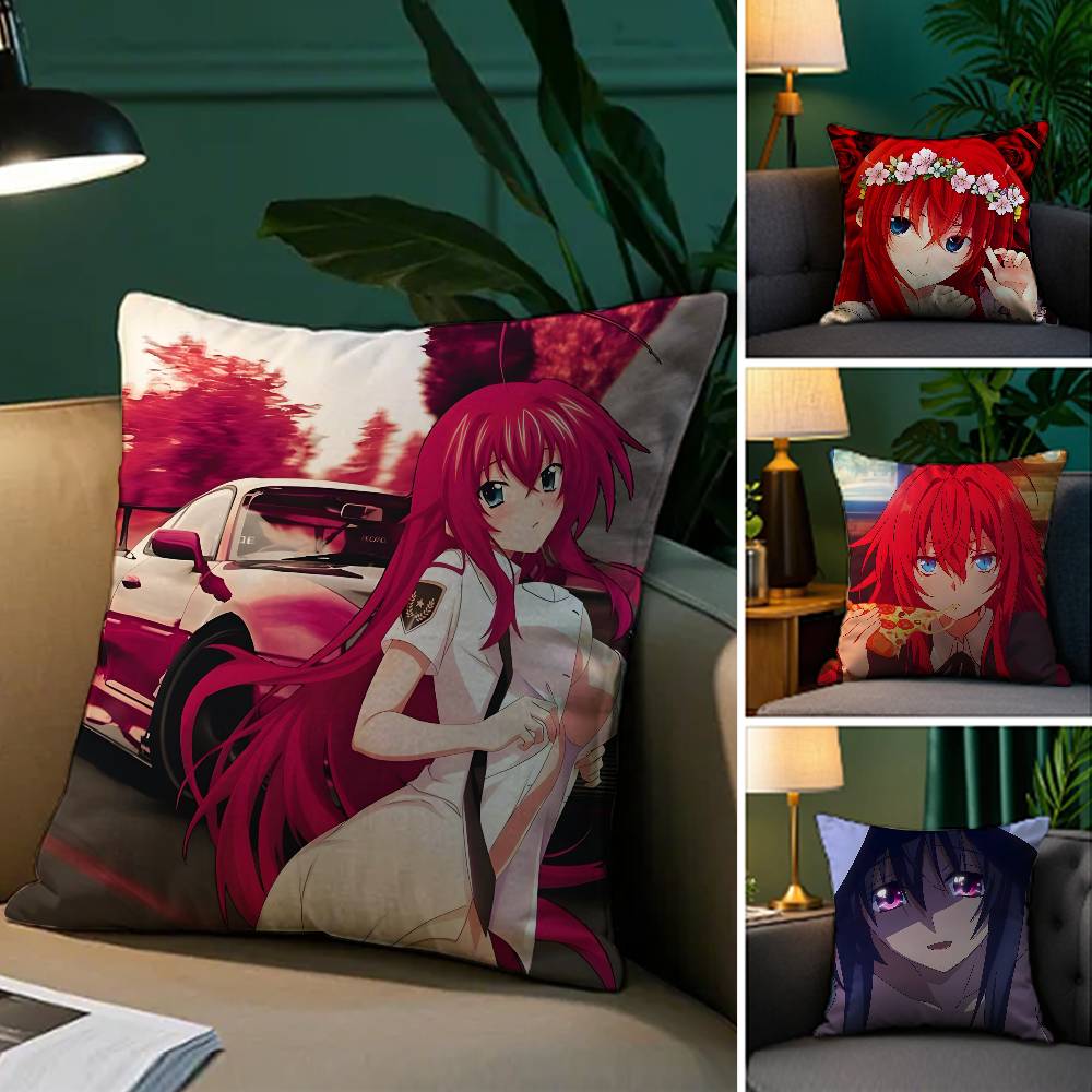 Аниме Мультфильм High School DxD-Красивая наволочка Шелковистая элегантная Комфорт Диван-кровать Невидимая молния Пляжная наволочка
