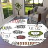 Lisa Larson Cute Round Area Rug,Carpet Rug for Living Room Bedroom Sofa Playroom Decor,Non-slip Floor Mat Q0022