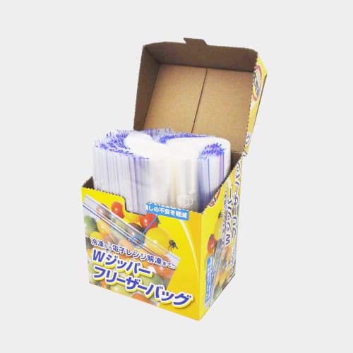 Yamato Bussan Commercial Double-Zipper Freezer Bags, Small, 140 count, Suitable for Freezing and Microwave Thawing, Food Sanitation Law Compliant, 16c
