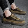 Модные мужские кожаные туфли Four Seasons, кроссовки, дышащие повседневные туфли-лоферы, весенние мужские черные/коричневые/бежевые дизайнерские туфли