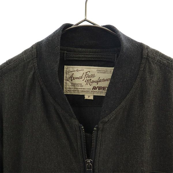 AVIREX Патч с логотипом Куртка на молнии F серый Женский Б/У