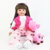 BZDOLL 60СМ 24 дюйма Кукла-реборн для малышей Принцесса Девочка Мягкий винил Новорожденный ребенок Игрушка с мягким тканевым телом Прекрасный подарок на день рождения