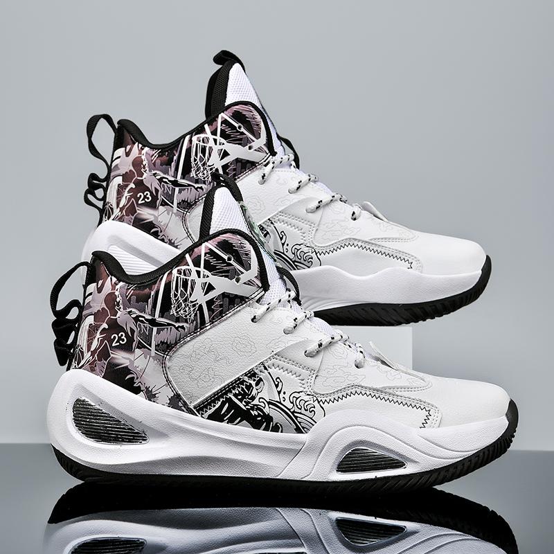 Модные мужские баскетбольные кроссовки, амортизирующие кроссовки, удобные тренировочные, для спортсменов, высокого качества, спортивная обувь, уличные легкие повседневные кроссовки 36-45