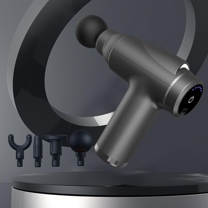 USB зарядный пистолет для фасциального массажа с ЖК-дисплеем и многоуровневой регулировкой, подходит для массажа всего тела