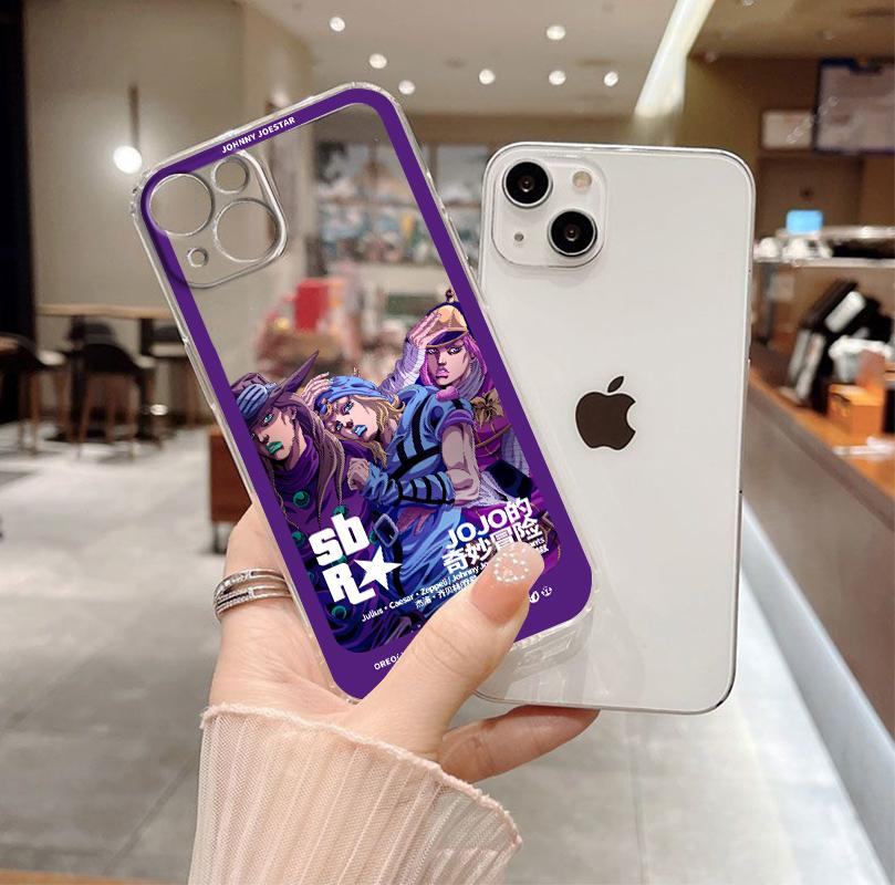 JOJO Johnny STEEL BALL RUN Phone Case For Apple iPhone 14 13 12 11 SE XS XR X 7 8 6 5 Pro Plus MAX 2020 Transparent Cover