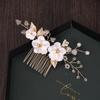 Аксессуары для волос Tuanming Bridal Flower Comb — элегантный европейский и американский вечерний стиль