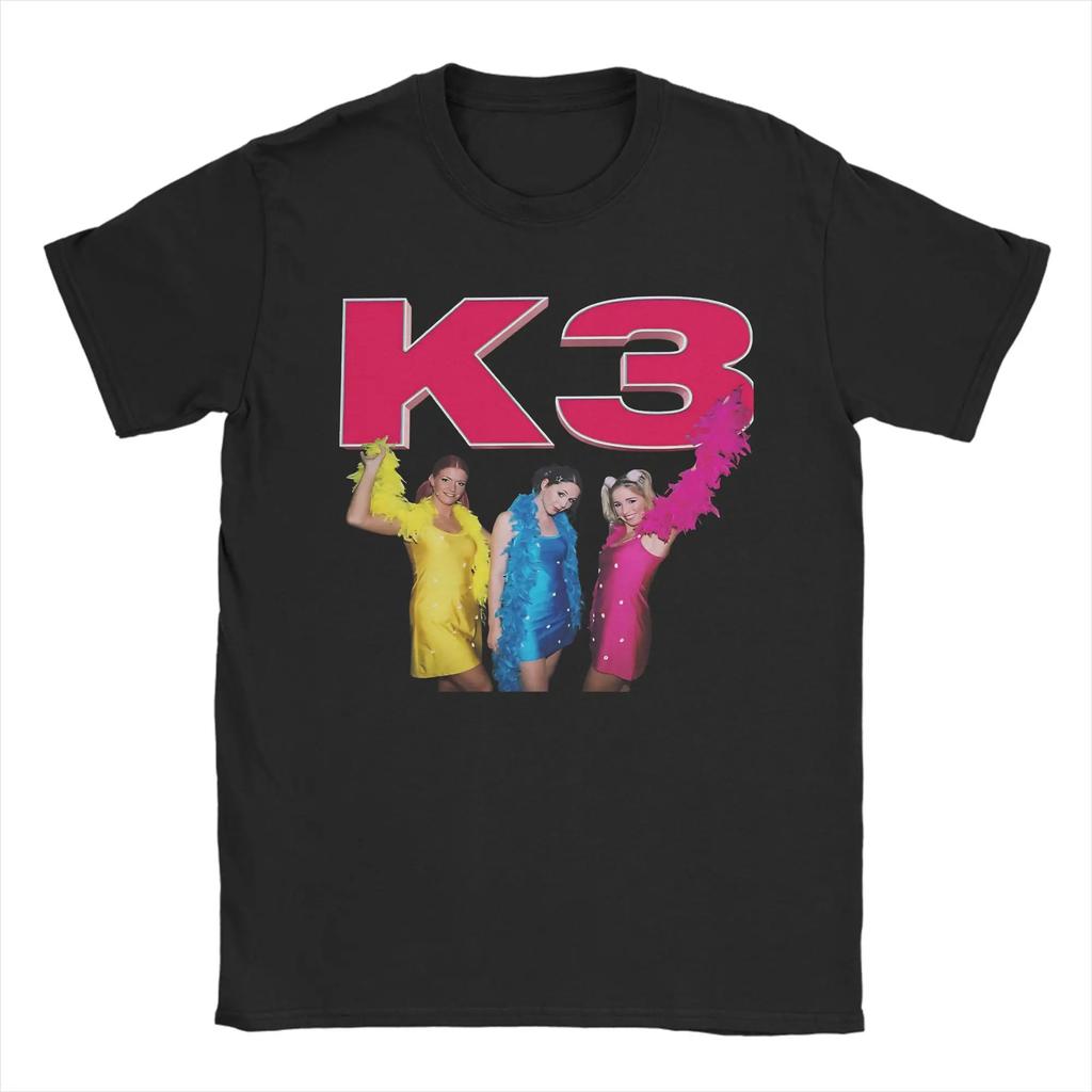 K3 Music Girl Group T Shirt Summer Pure Cotton Tshirts For Unisex Casual Tee Shirt Shortsleeve Vintage Top Tees