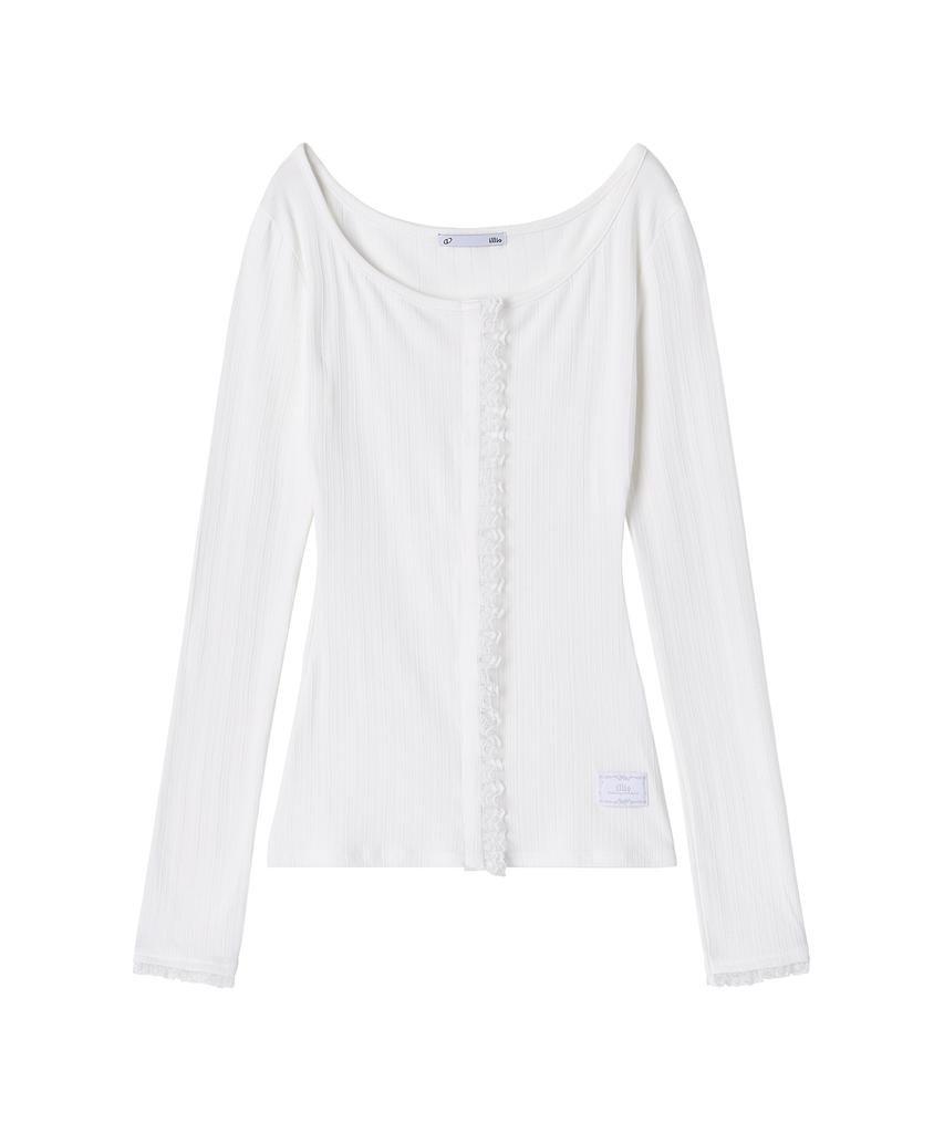 Кардиган Illio White My One с кружевной отделкой
