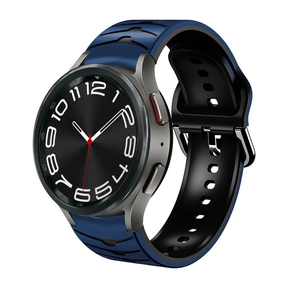 Силиконовый ремешок без зазоров для Samsung Galaxy Watch 7/6/5/4 44мм 40мм 5Pro 45мм Браслет Galaxy 6 Classic 47мм 43мм 46мм Correa