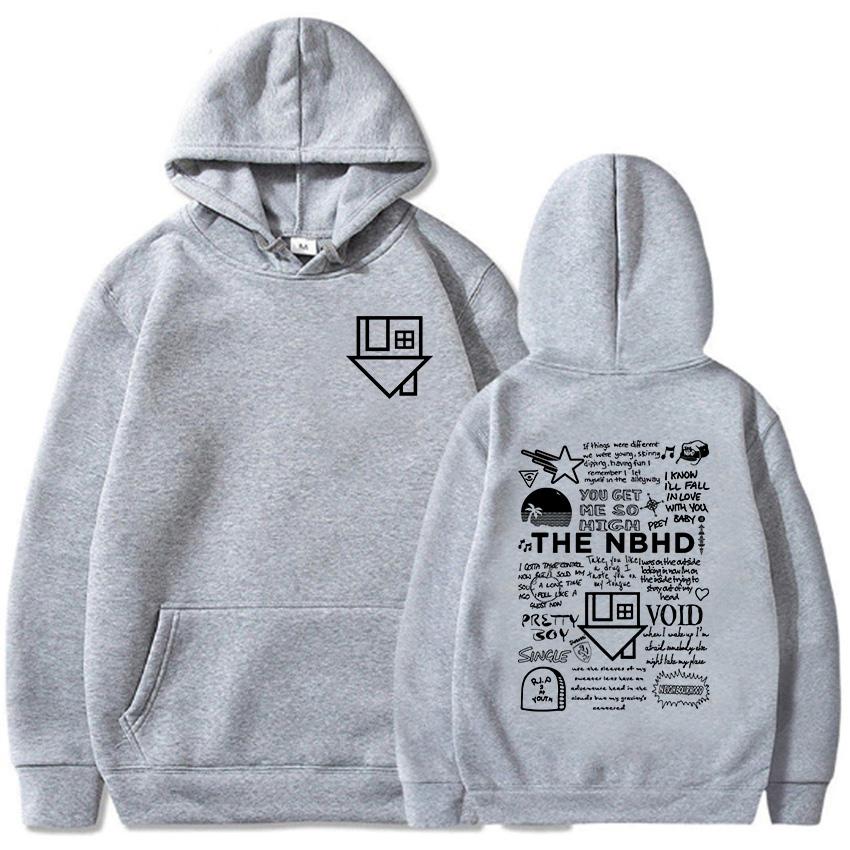 Уличная одежда унисекс хип-хоп графические толстовки с капюшоном The Neighborhood NBHD Band Printing Толстовки мужские с длинным рукавом зимние топы