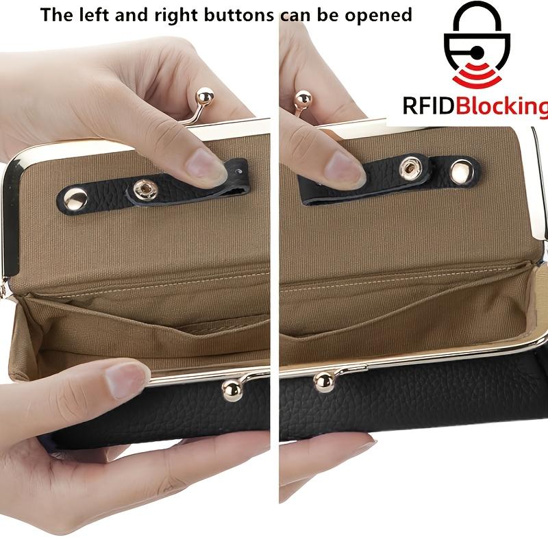 Унисекс Шкатулка для украшений Модный чехол для очков - Блокировка RFID, Дорожная сумка-чехол для украшений Брелок-органайзер Модная пеналь с замком-поцелуем, Кошелек