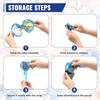 Summer Handheld Folding Fan Polyester Mini Folding Fan Portable Round Foldable Fan  Men Women
