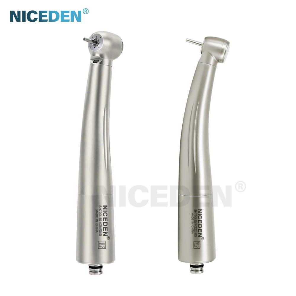 Niceden AI-X600L 21W Power Stainless Steel Standard Head Air Turbine High Speed Handpiece Dentals Optical LED N-Coupling Tools Materials