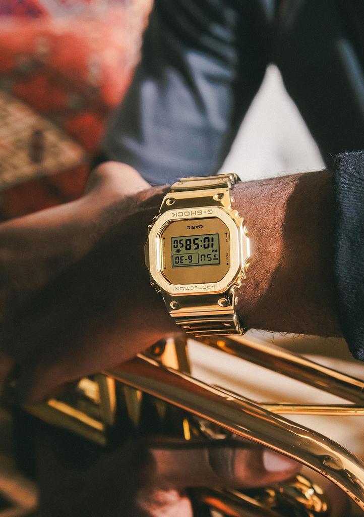 [Casio] Часы G-Shock [Оригинальный отечественный продукт] ИЗЫСКАННАЯ МЕТАЛЛИЧЕСКАЯ СЕРИЯ GM-5600YMG-9JF Мужские золотые