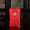 Year of the Horse Silk Brocade Red Envelopes with Hot Stamping Embroidery for Weddings and New Year