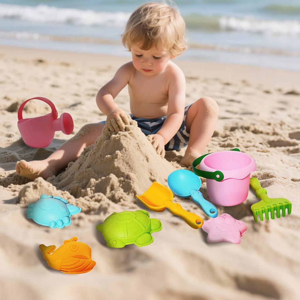 Children's Beach Toy Set Baby Playing With Sand Tools Seaside Water Digging Sand Shovel Resistant Bucket