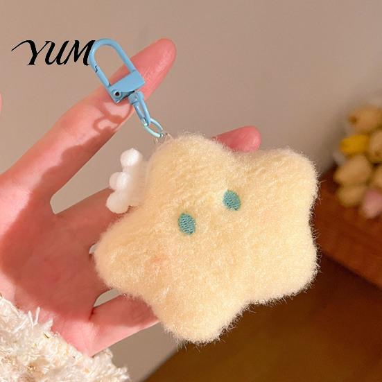 Charming Accessories for Totes Star Moon Plush Pendant, Cute Keychain Charm Adorable Charms Students with Lobster Clasp, Soft Stuffed Pendant