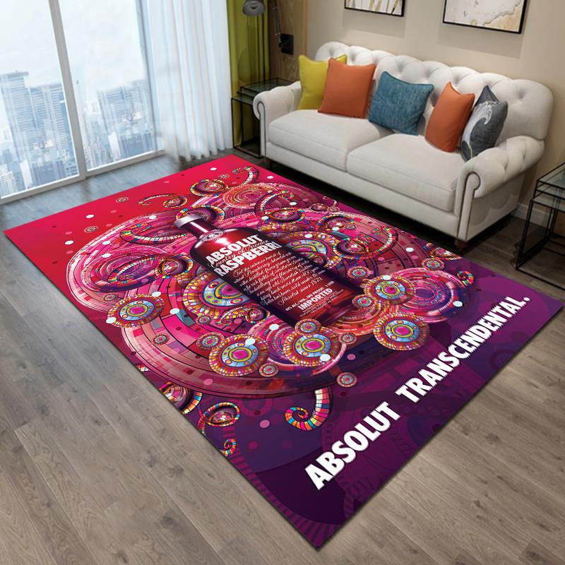 Absolut-Vodka Printing Carpet Living Room Bedroom Rugs of Photography Prop Photo Birthday Gift Carpets for Bed Room Alfombras